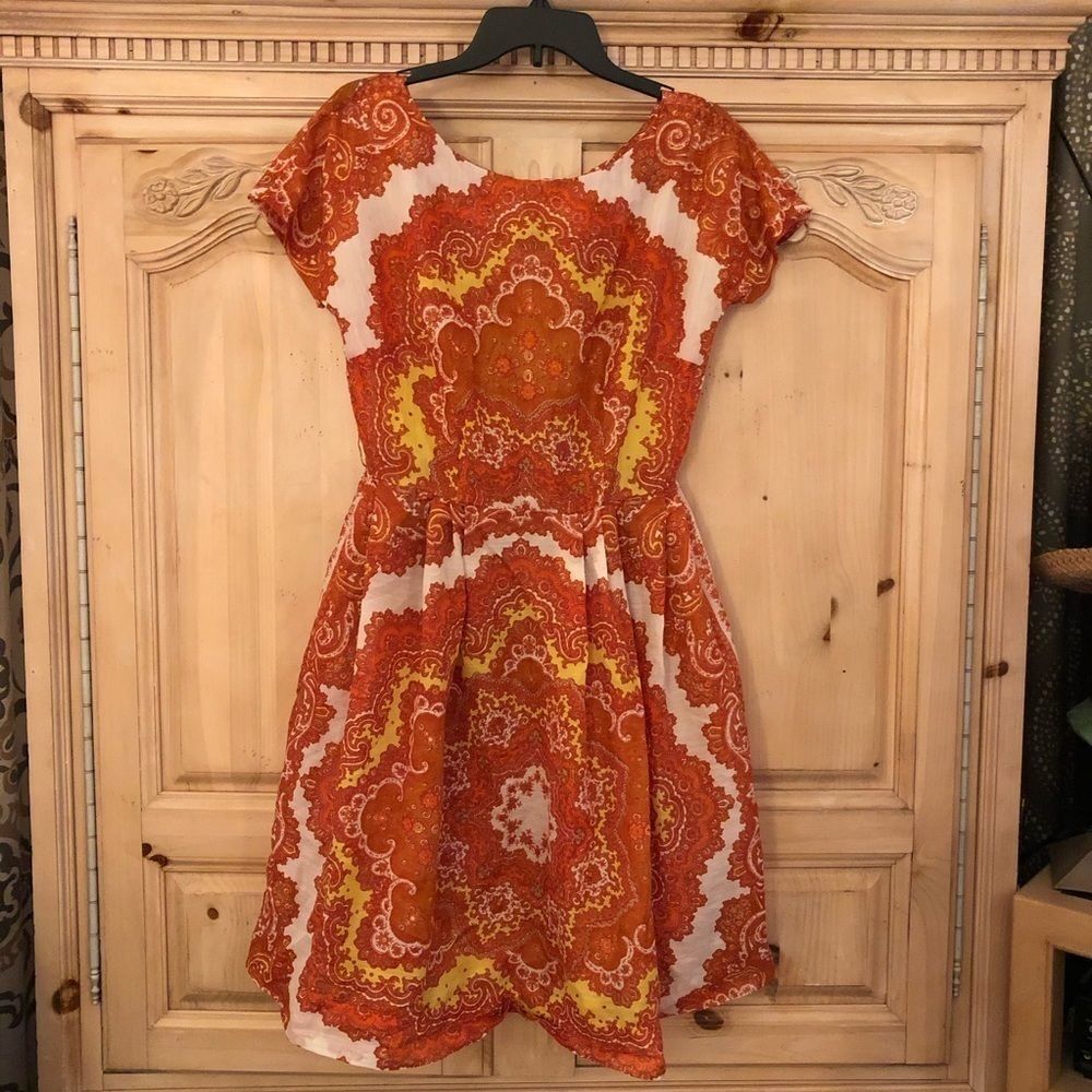 VINTAGE Dress McKettrick S M L Orange